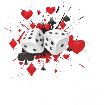 Poker kostky splash