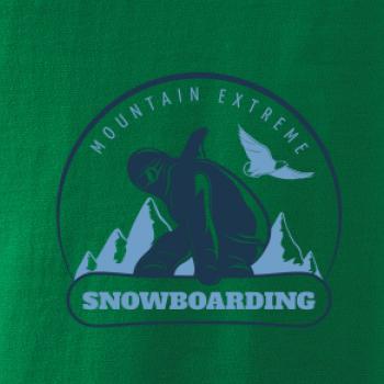 Mountain extreme snowboarding kulaté