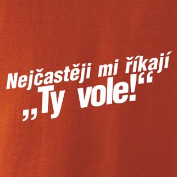 Nejčastěji mi říkají ty vole