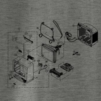 Nákres stará CRT televize