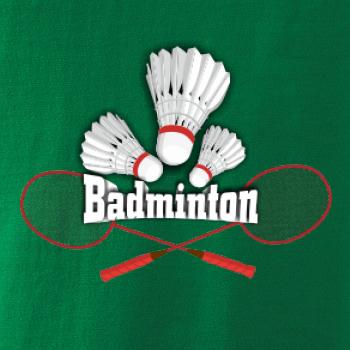 Badminton - nápis s košíky