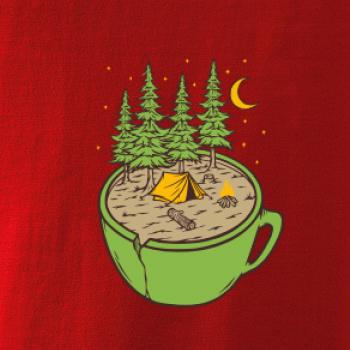 Hrnek plný stanování