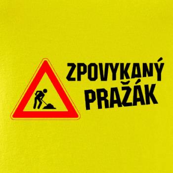 Zpovykaný Pražák - práce na silnici
