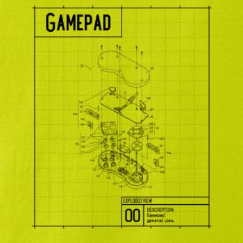 Nákres Gamepad rozebraný
