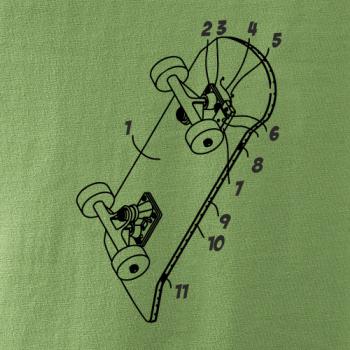 Skateboard nákres prkna