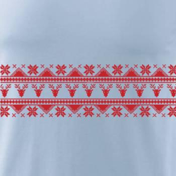 Vánoční vzor - jelen a vločka