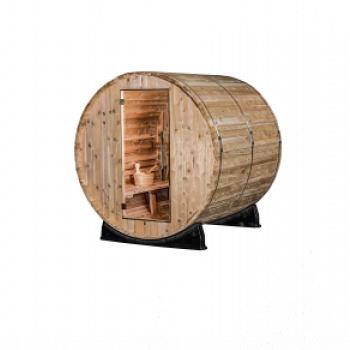 Venkovní sauna z boku