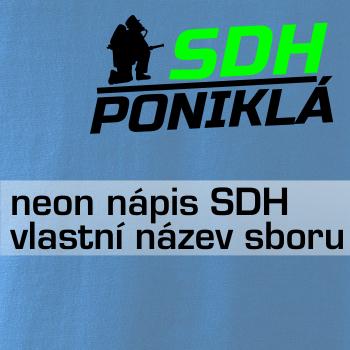 SDH hasič klečící - Váš název - FLUO