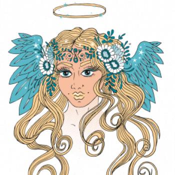 Anděl malovaný - žena (Pecka design)