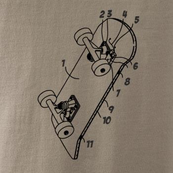 Skateboard nákres prkna