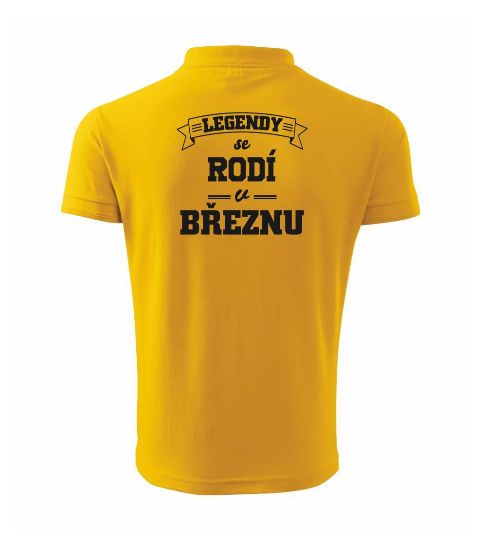 Legendy se rodí v březnu - Polokošile pánská Pique Polo 203