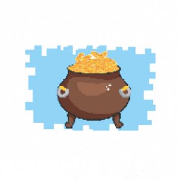 Gamer - stará hra - hrnec zlata