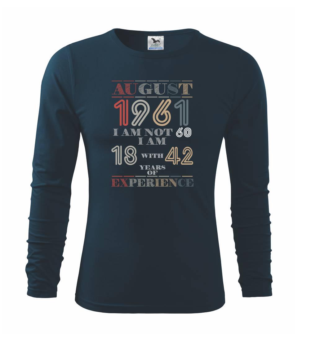 Narozeniny experience 1961 August - Triko s dlouhým rukávem FIT-T long sleeve