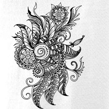 Tetování ornament kytka