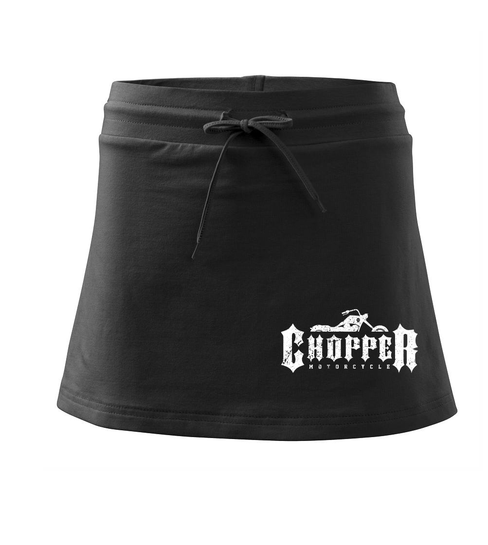 Chopper nápis - Sportovní sukně - two in one