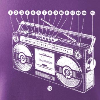 Nákres starý magnetofon