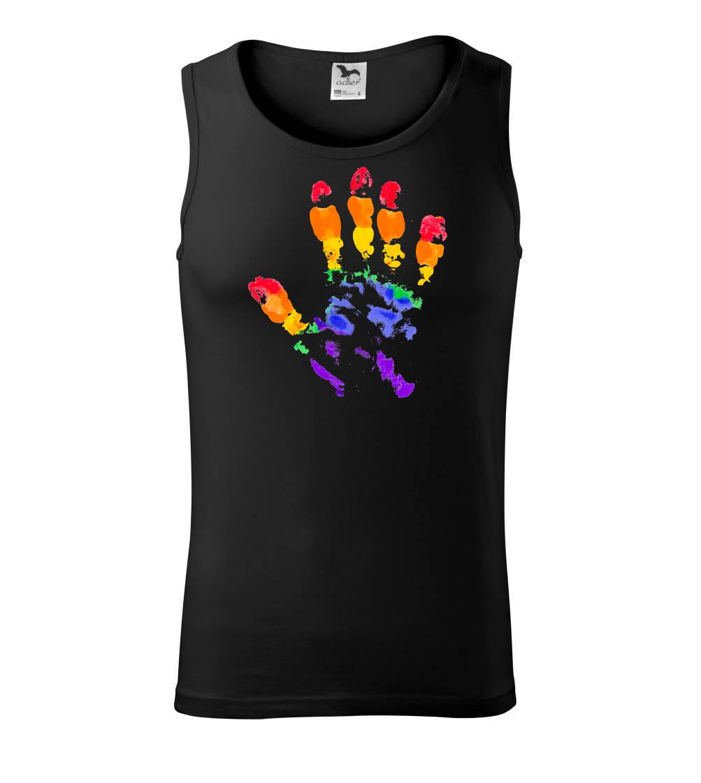 LGBT hand print LGBT hand print