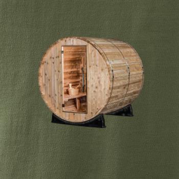 Venkovní sauna z boku