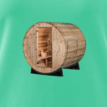 Venkovní sauna z boku