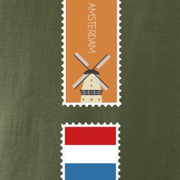 Amsterdam známka barevná