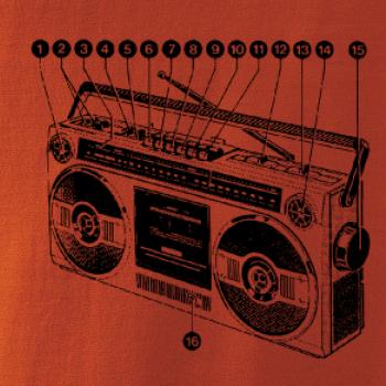 Nákres starý magnetofon