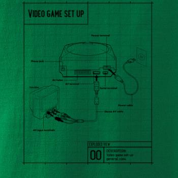 Nákres TV video hra kulatá