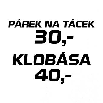 Párek na tácek a klobása