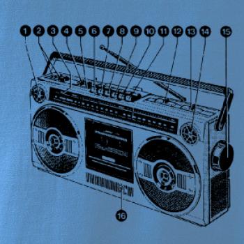 Nákres starý magnetofon