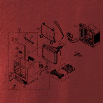 Nákres stará CRT televize