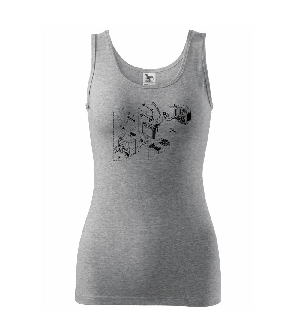 Nákres stará CRT televize