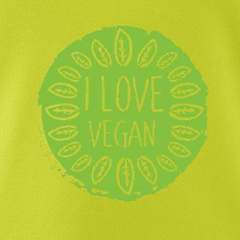 I love vegan v kruhu