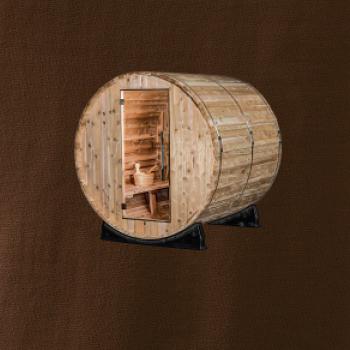 Venkovní sauna z boku