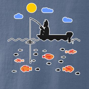 Rybář který má smůlu na loďce