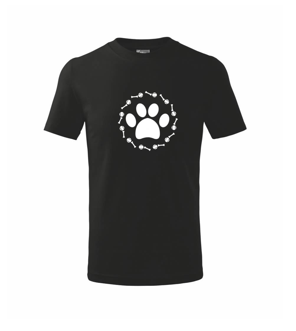 Tlapka míč kost pes