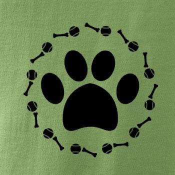 Tlapka míč kost pes