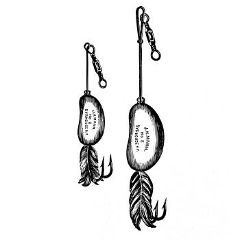 Kreslené dvě návnady