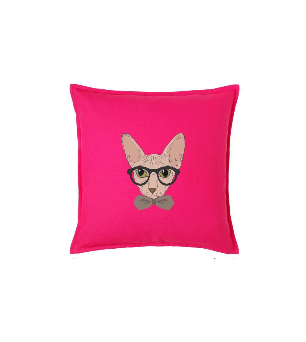 Hipster sphynx - Polštář 50x50