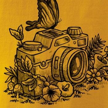 Foťák kreslený motýl