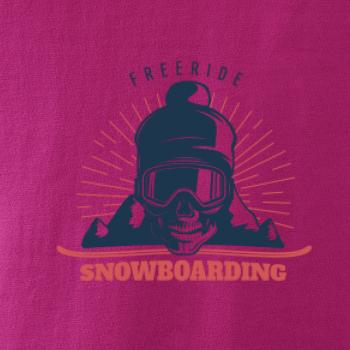 Freeride snowboarding lebka