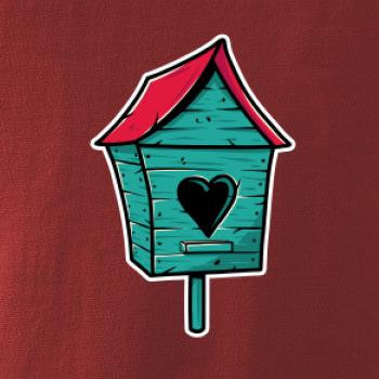 Barevná budka pro ptáky