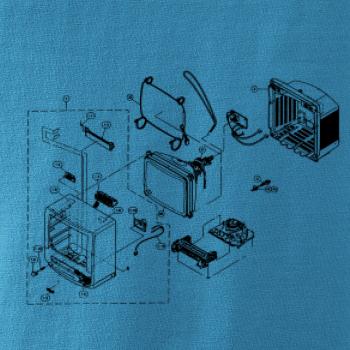 Nákres stará CRT televize