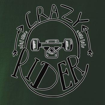 Crazy skateboard rider