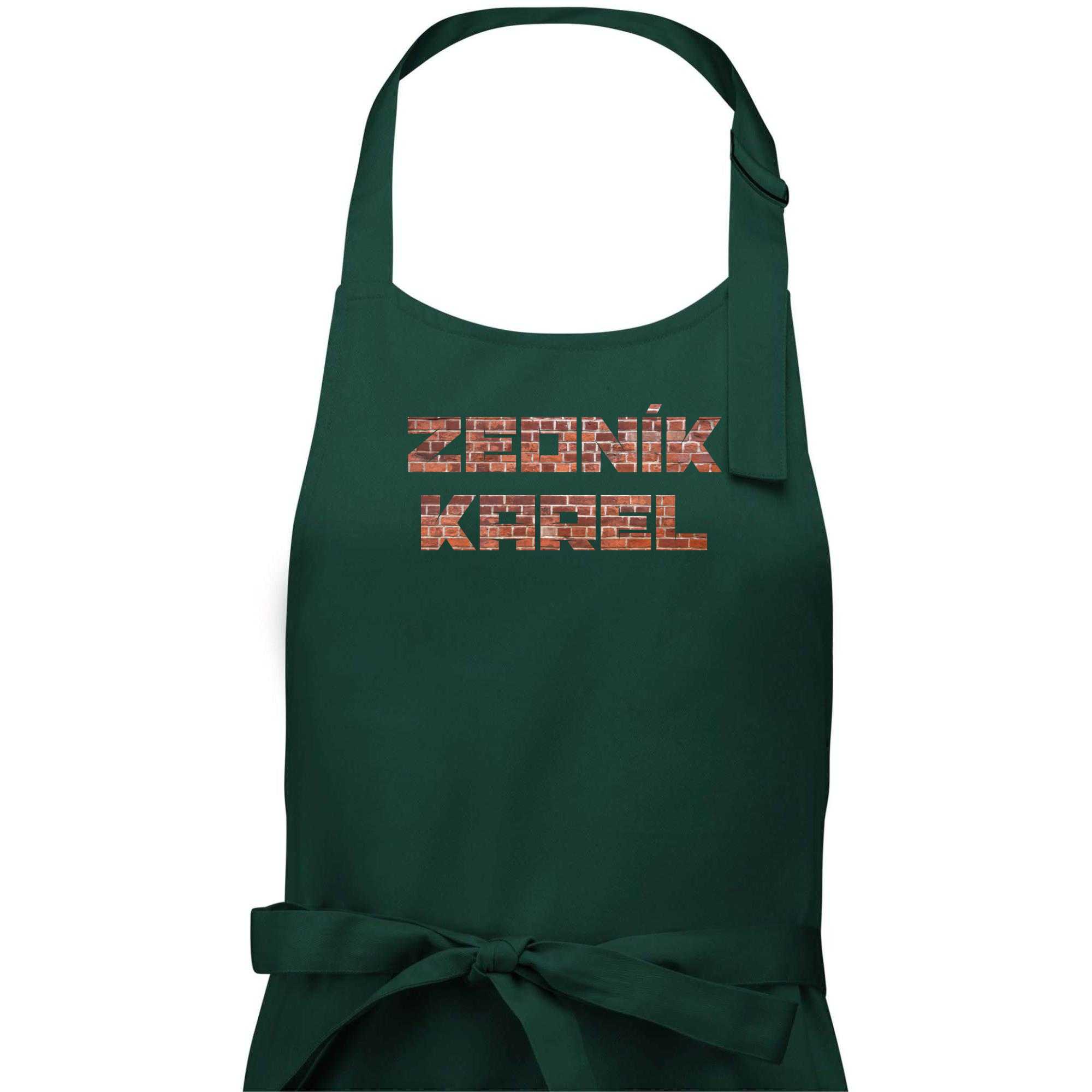 Zedník - vlastní jméno - cihly - Zástěra klasická