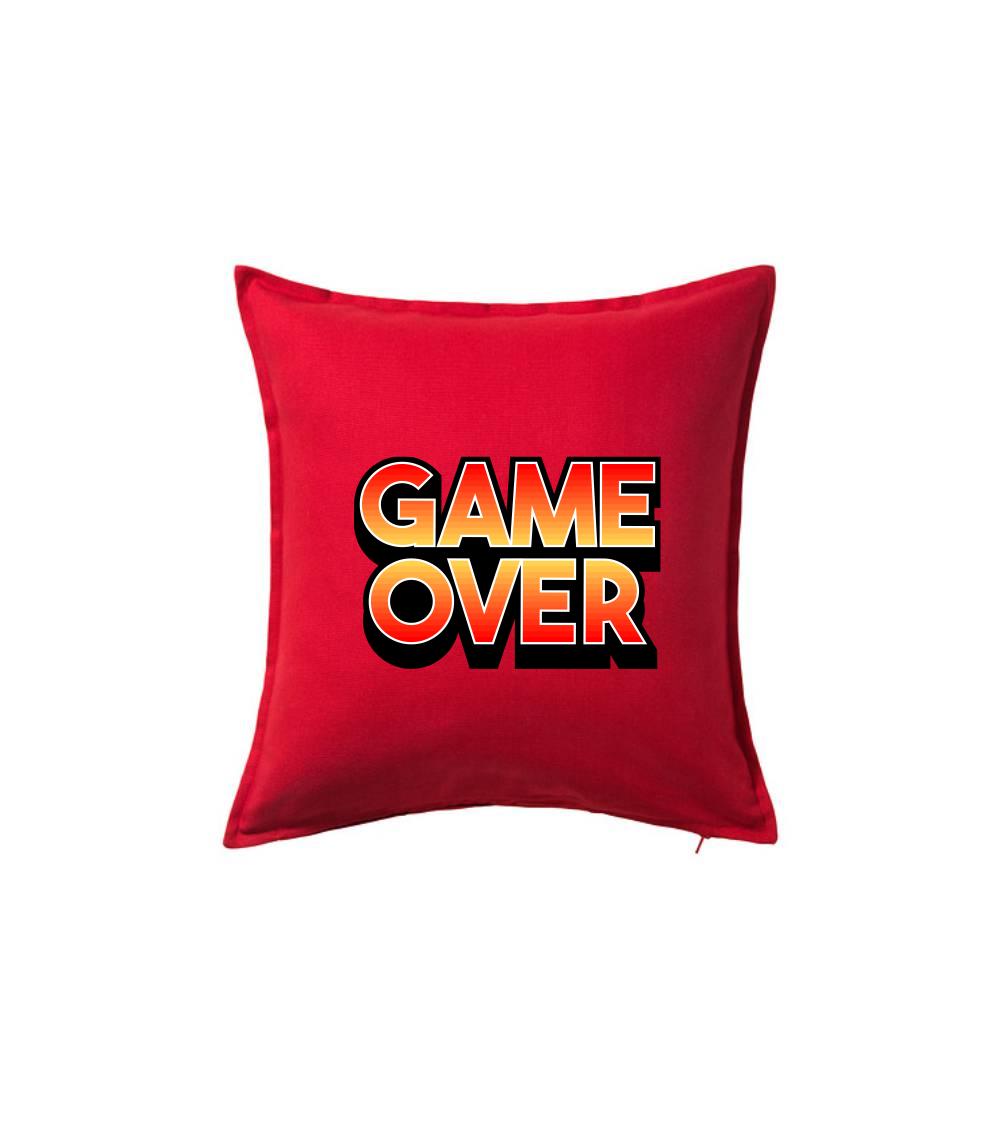 Game over - nápis barevný - Polštář 50x50