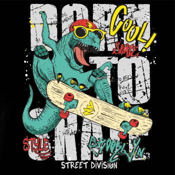 Cool dinosaur skate
