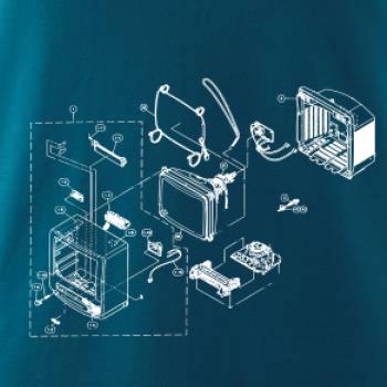 Nákres stará CRT televize