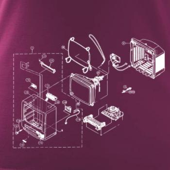 Nákres stará CRT televize