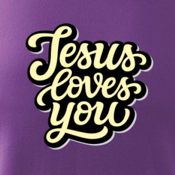 Jesus loves you - psací písmo