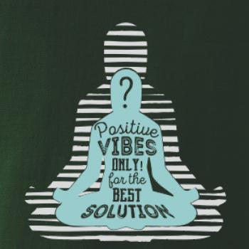 Joga - think positive šedá