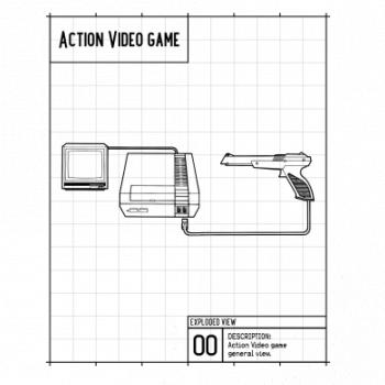 Nákres videohra se zbraní